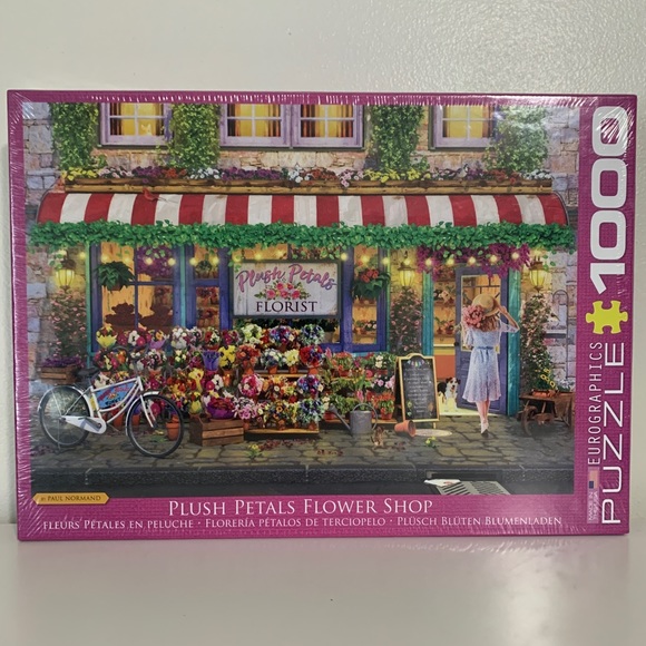 New Eurographics 1000 Piece Puzzle Plush Petals Flower Shop - Picture 5 of 5